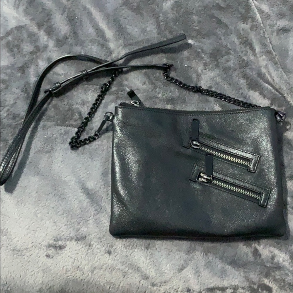 Rebecca Aminkoff Black Leather Crossbag